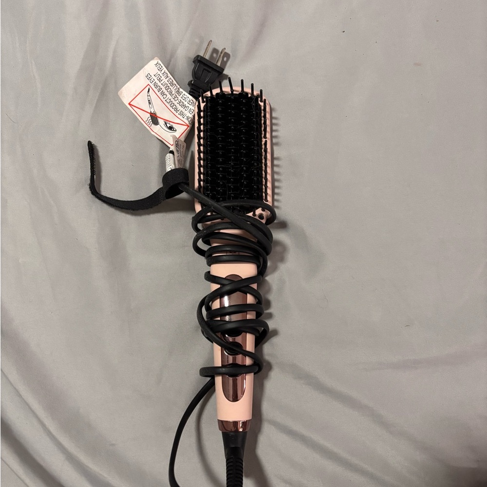 Pink Hair Straightening Brush